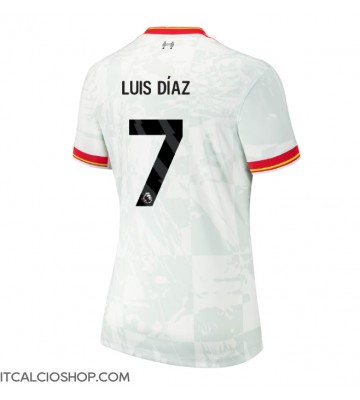 Liverpool Luis Diaz #7 Terza Maglia Femmina 2024-25 Manica Corta
